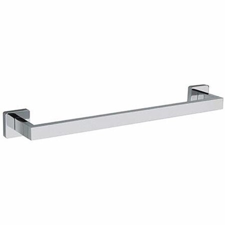 Latoscana Latoscana SQCR03-18 Square 18 in. Towel Bar - Chrome SQCR03-18
